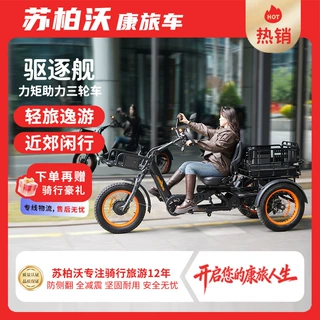 26款苏柏沃驱逐舰1750W全减震带载人座椅力矩休闲三轮车