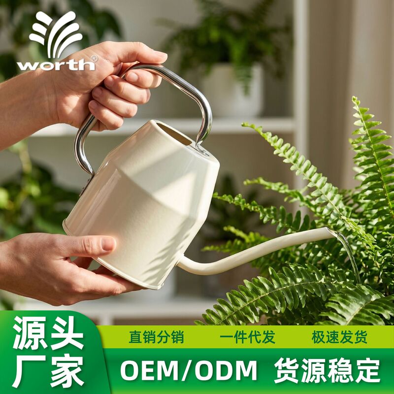 Wosch Watering Can with Long Spout for Watering Flowers, Gardening Household Small Watering Can for Succulent Potted Plants, Fine Spout Retro Iron Art Can