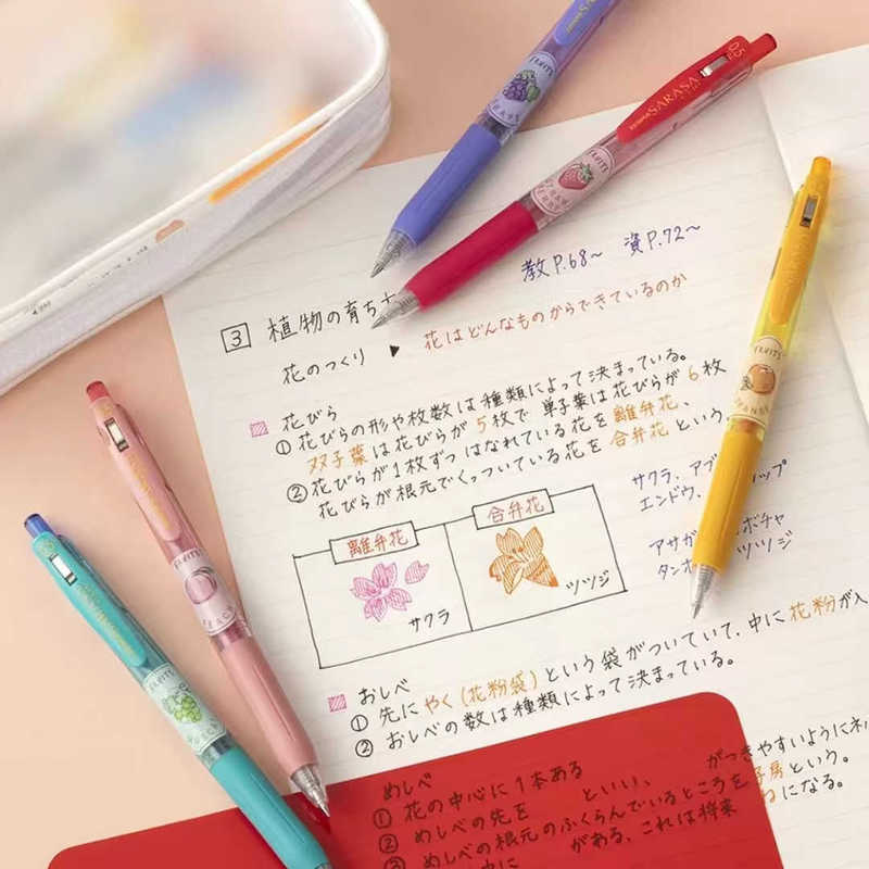 日本製 ZEBRA ゼブラ SARASA フルーツの香り 限定カラー プレスゲルペン JJ15 セット 0.5mm|undefined