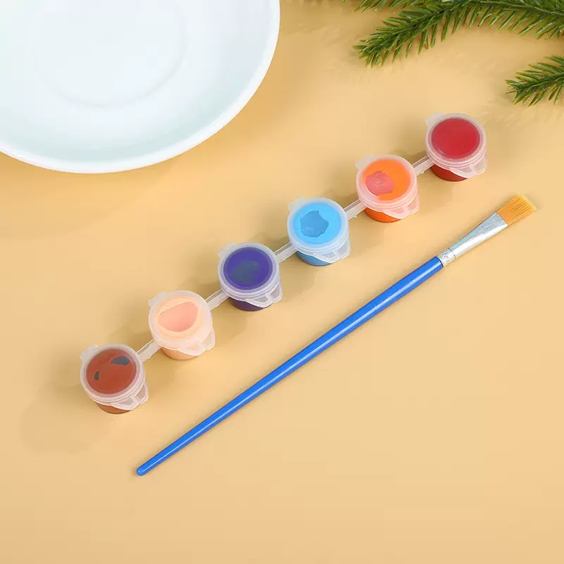 儿童彩底涂鸦画水粉画广场公园填色画颜料画涂色颜料