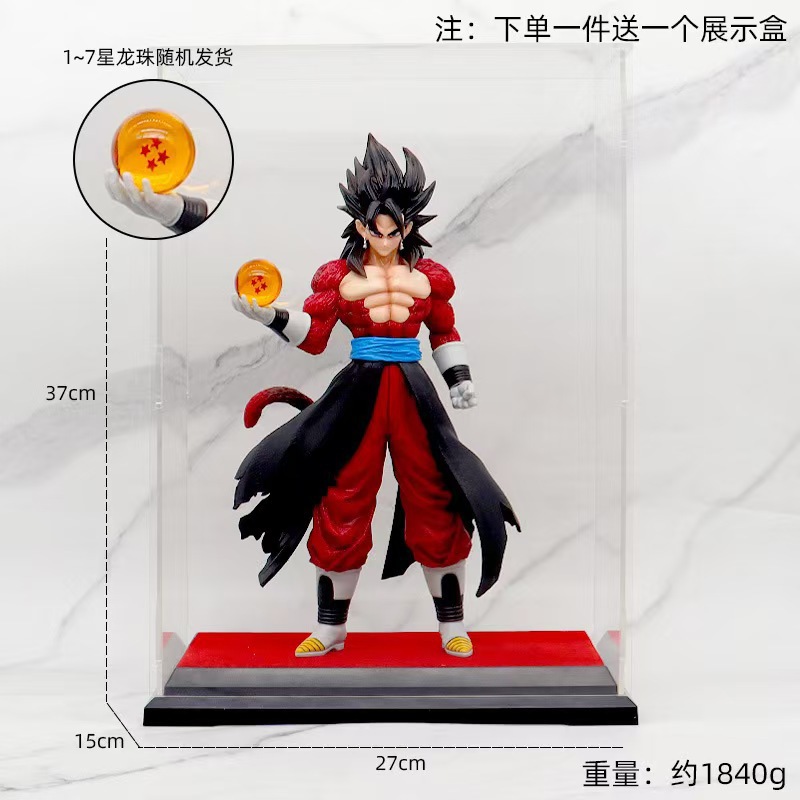 Dragon Ball Hand Super Saiyan Four Cara cómica grande Goku Vegeta Dragon Ball Z Model Adornos