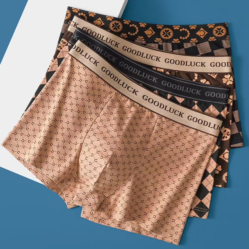 Trendy plus size Sports Shorts Men's Boxers Luxury Men's Underwear Boxers Traceless Summer Thin Breathable