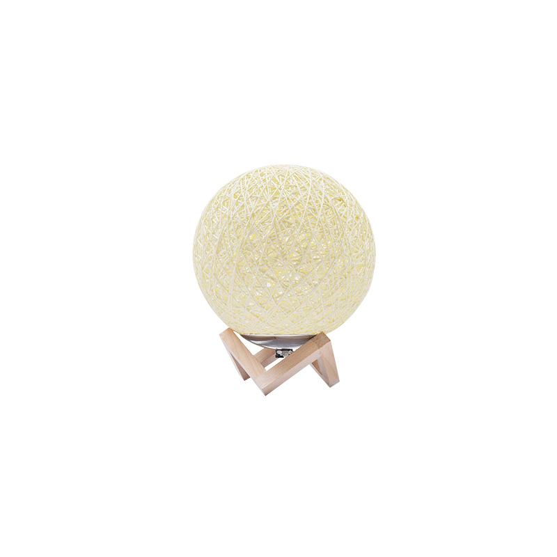 Grand View Garden lámpara de escritorio moderna y simple lámpara de cabecera del dormitorio lámpara de noche creativa ins joven decoración romántica lámpara de bola de vidana L