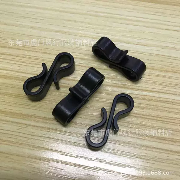 Spot supply plastic S hook plastic double hook buckle jewelry small hook bag accessories plastic clip