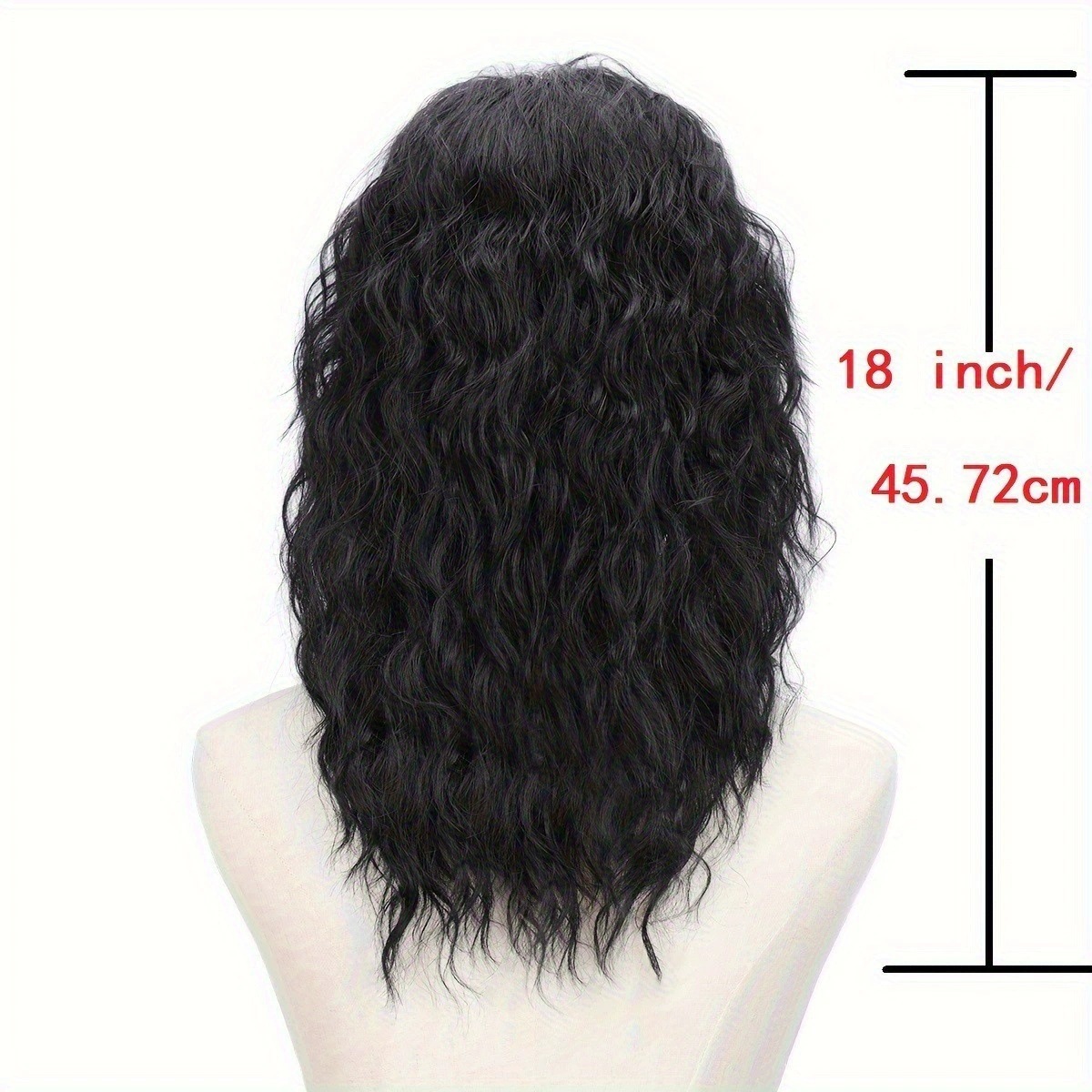Extension capelli sintetici lunghi ricci per donna neri_voghion.com