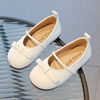 Cute small princess costume for leather shoes, autumn footwear, soft sole