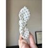 White polka dots