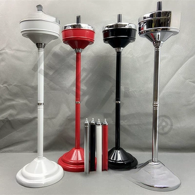 Floor-standing bathroom ashtray with a vertical rotating lid, stylish and unique, suitable for elevators, toilets, and living rooms