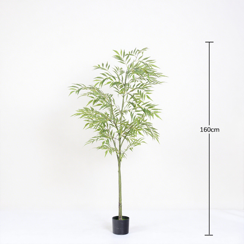 仿真绿植黄天竹南天竹植物盆景新中式室内软装造景假树盆栽摆件|undefined