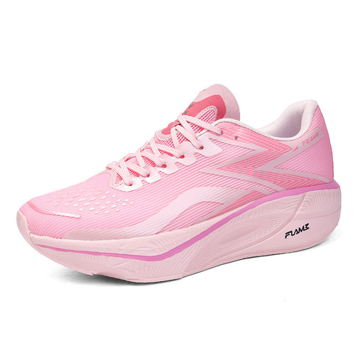 Cross-border large size running shoes training sports shoes flying burning carbon plate marathon full carbon plate men and women speed test shoes