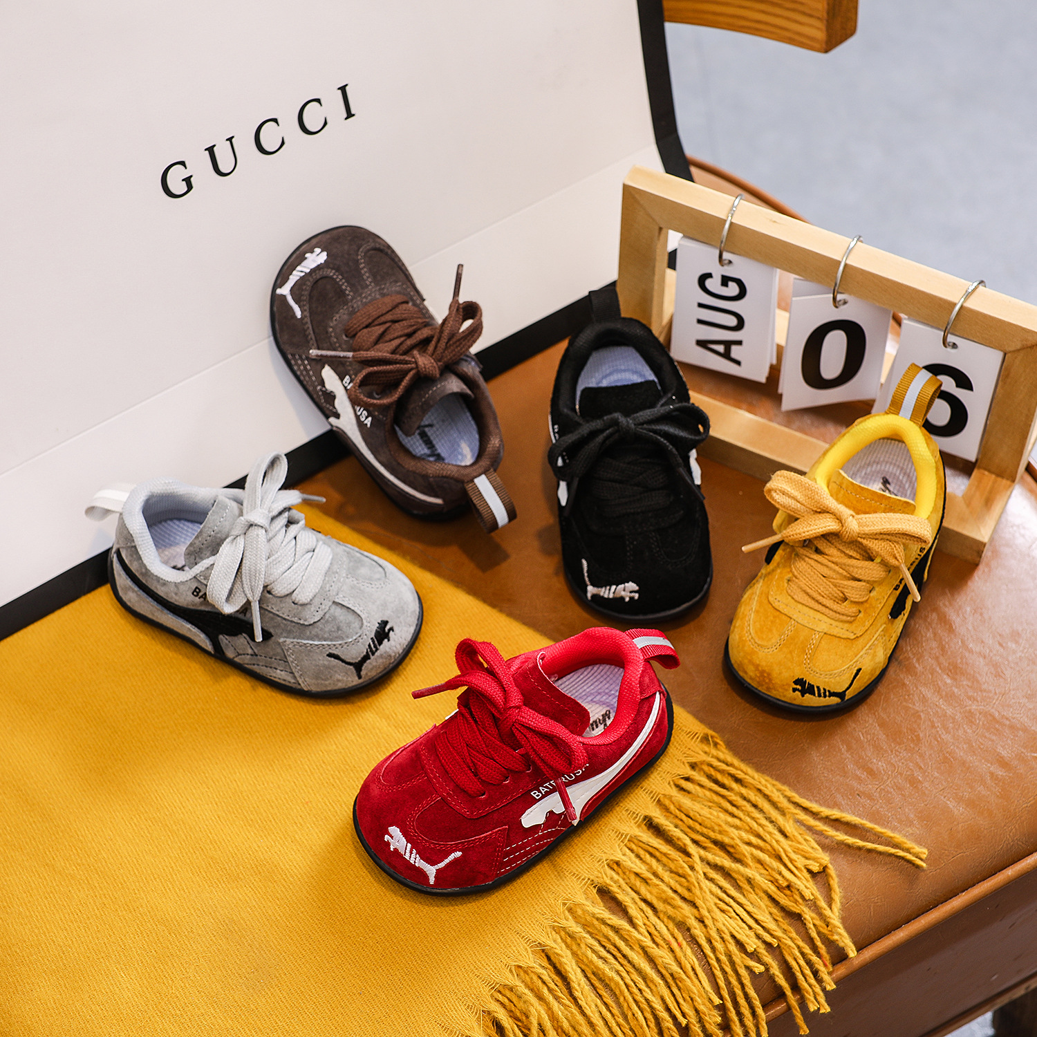 Baby Toddler Shoes, Kidsren's Versatile Moral Training Shoes, Spring and Autum Non-Slip Soft-Soled Casual Sports Shoes for Boys and Girls, Forrest Gump Shoes