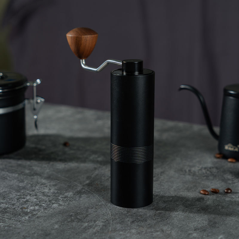 Traje de café de mano portátil al aire libre cafetera caja de regalo núcleo de acero molinillo de grano de café combinación mano molienda traje de camping