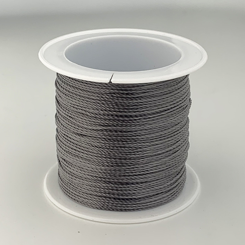 12 hilos de alambre trenzado hilo rojo hilo de color Morandi cuerda trenzada collar cuerda cuerda trenzada a mano material de bricolaje