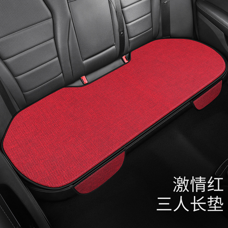 車のクッションのシングルマットの3つのセットの車内の亜麻の車の後ろの席のクッションの車のクッションの四季通用の椅子のクッション|undefined