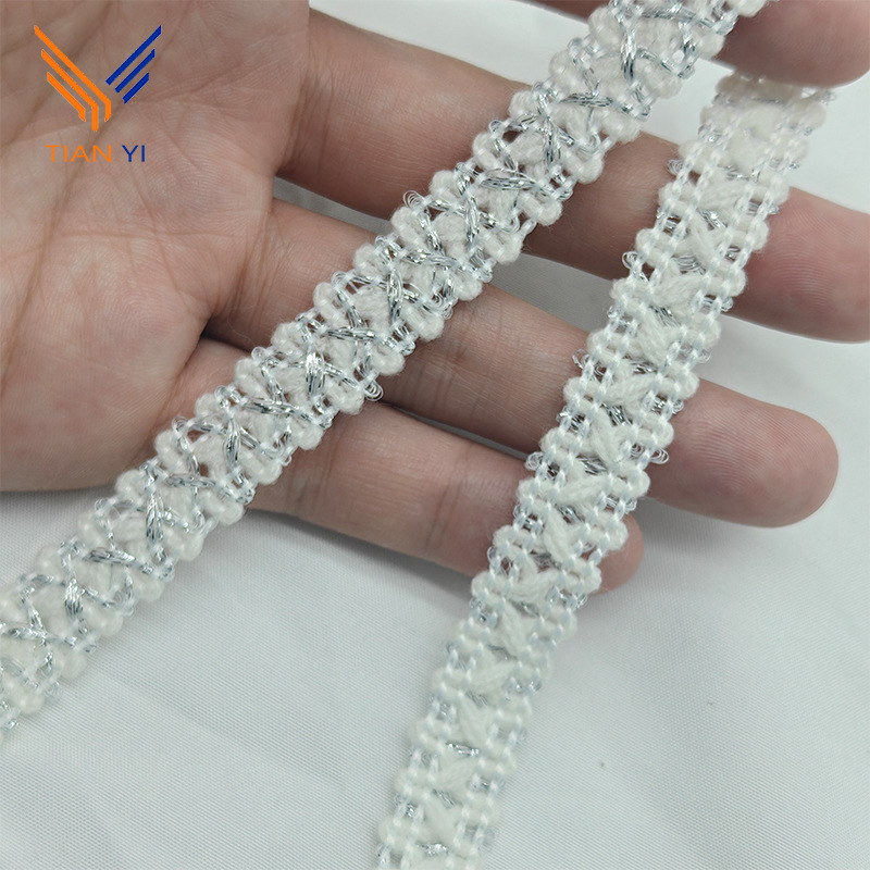 화이트 실버 와이어 크로스*1.5CM