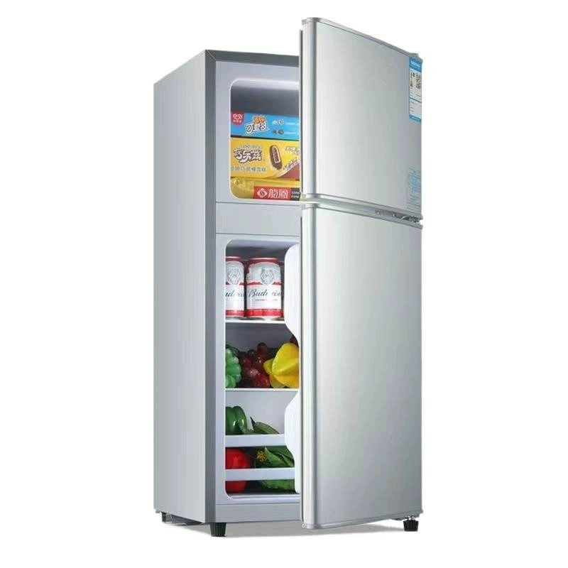 Холодильник Haier 118 л, малый двухдверный, бесшумный, энергоэффективный (класс 1), экономичный, без инея, мини для дома/аренды/общежития на двоих