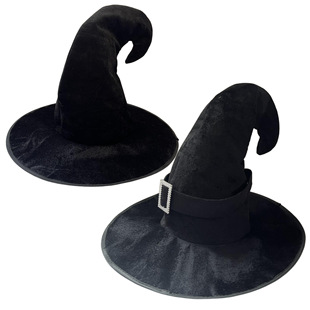 Halloween Hat Party Masquerade Hat Witch Hat Wizard Hat Cos Magic Hat Black Pointed Little Witch Hat Factory
