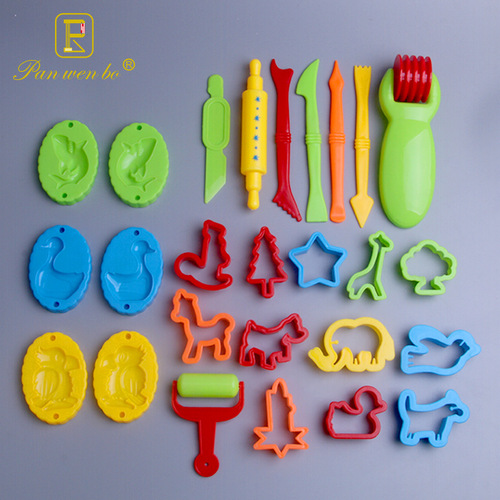 26-piece plasticine mold set, children's early education DIY toys, clay colored clay modeling tool set, wholesale puzzle