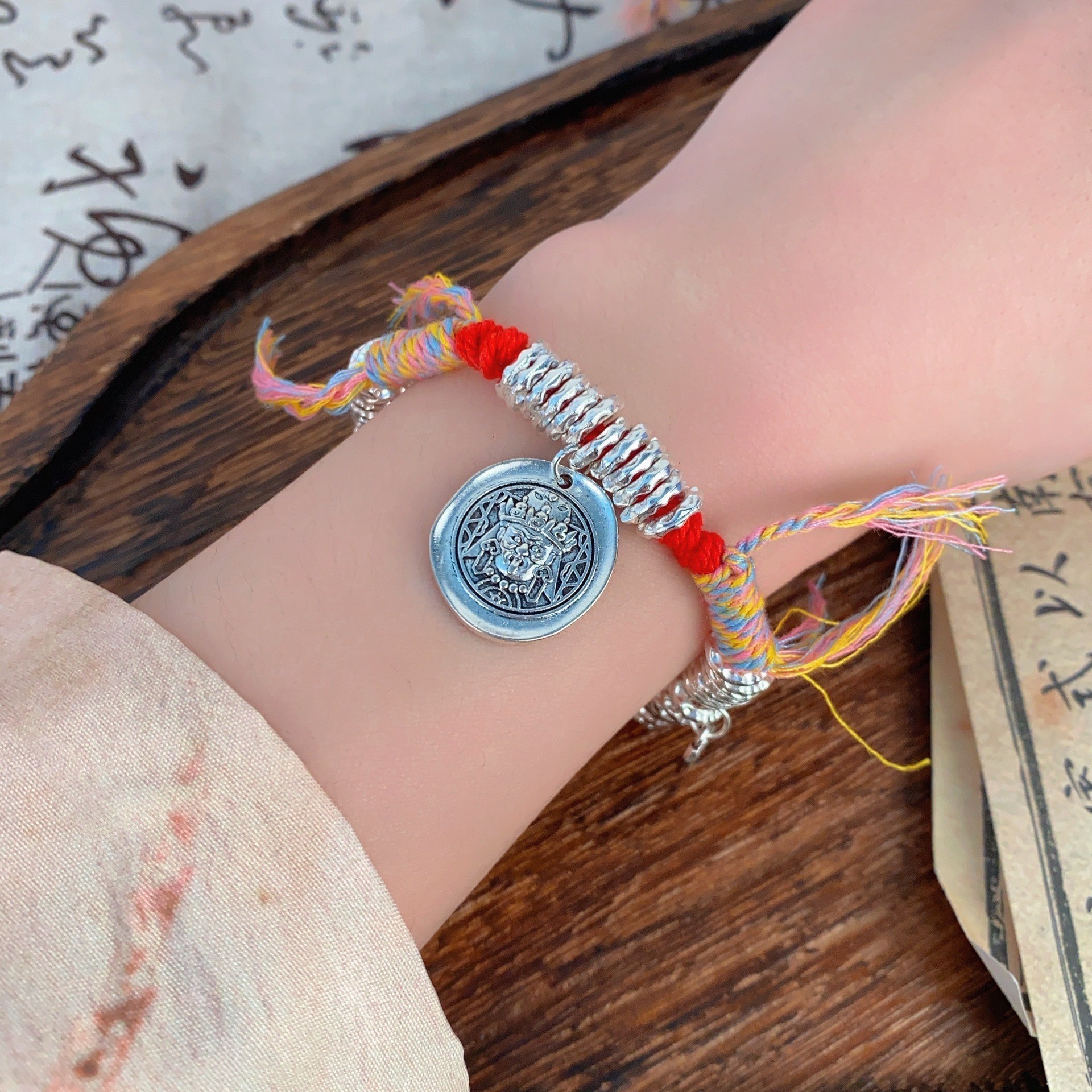 Coiled colorful rope Tibetan style S1060A