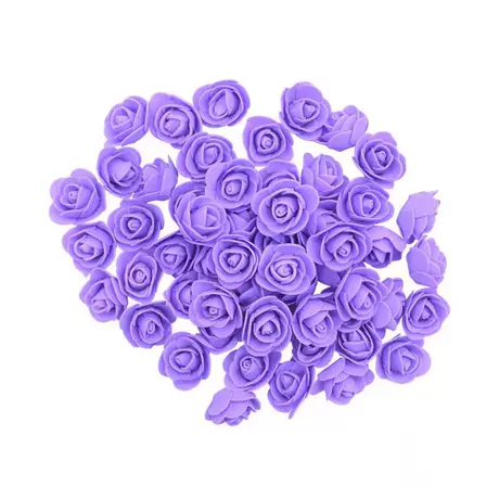 Purple foam roses