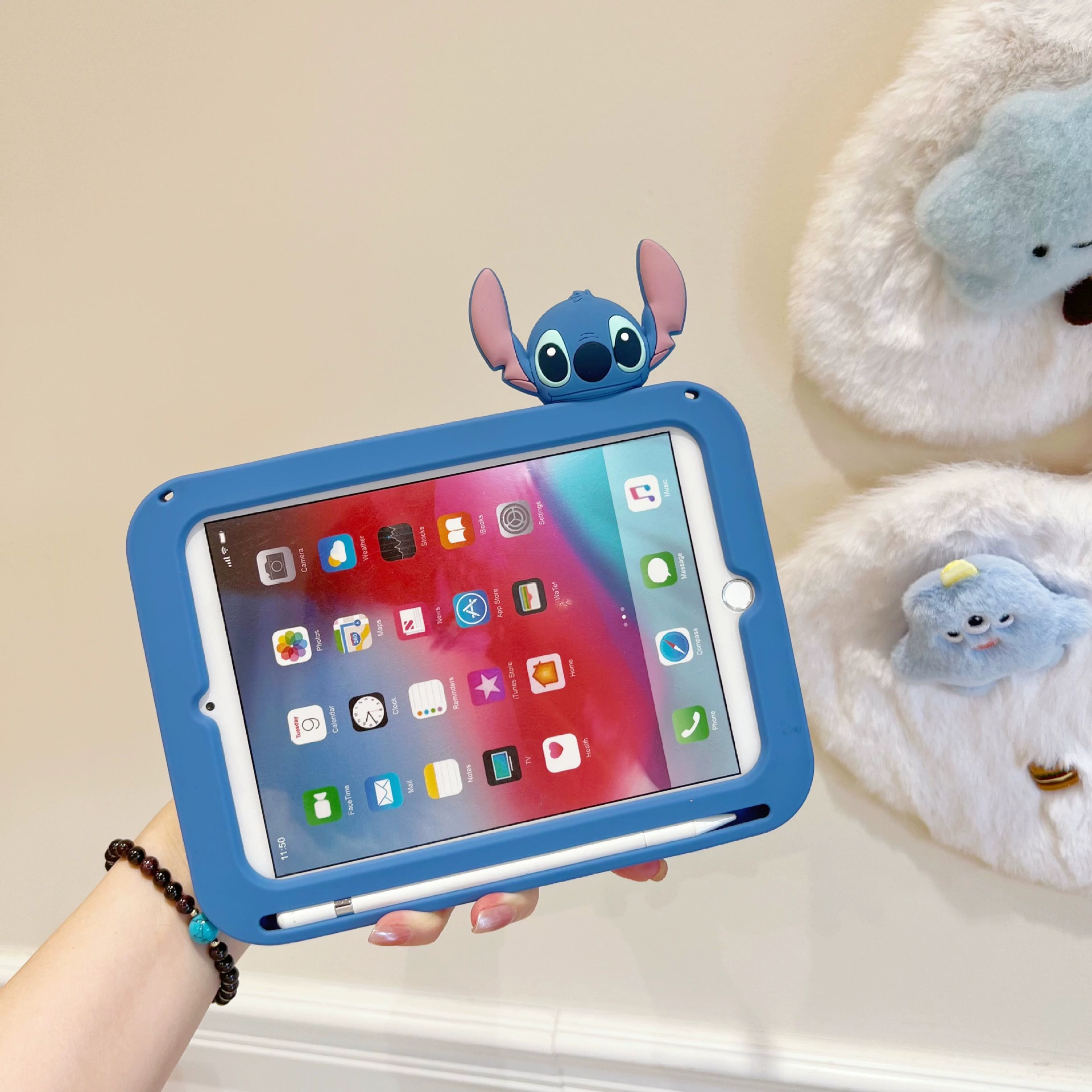 Защитный чехол для планшета Piece Studi iPad10, вращающийся держатель, паз MINI6, стерео силикон против падения, подходящее приложение