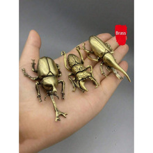 J 11734 Brass Beetle Desk Ornament ��ͭ����һ���ڼ��羳