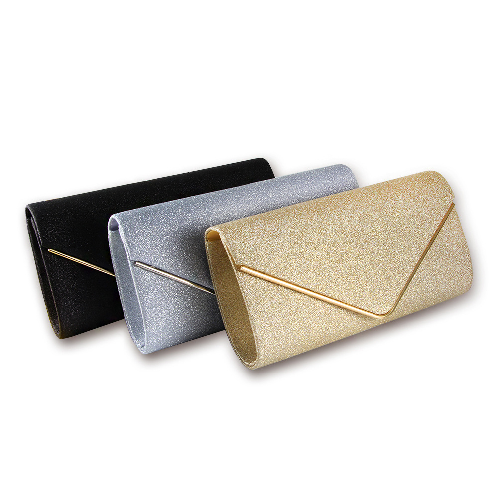 Women's Small Flash Material Solid Color Fashion Square Magnetic Buckle Envelope Bag display picture 6