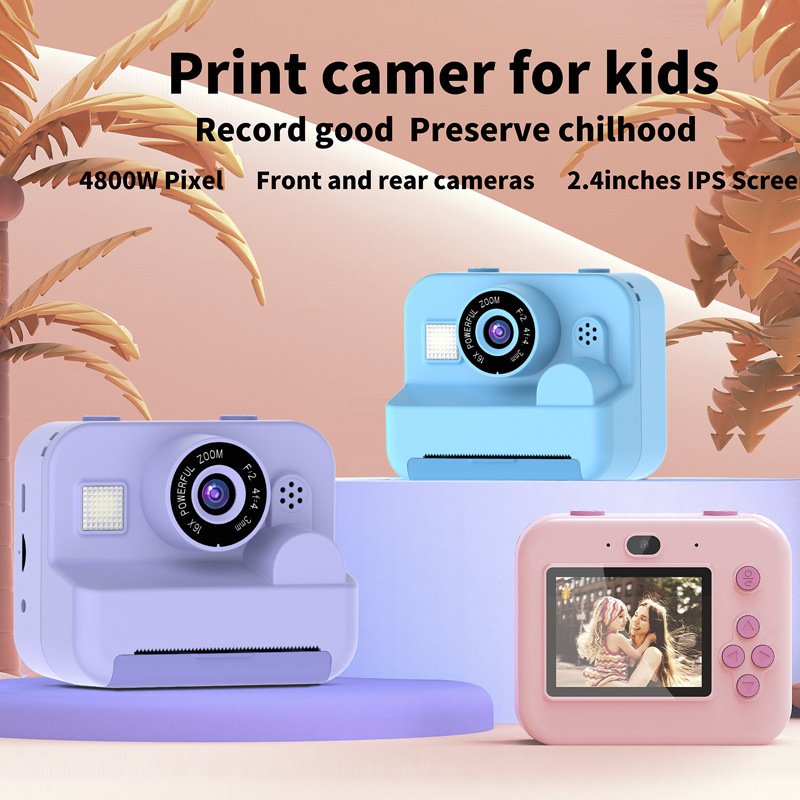 Exclusive Printing Cameras for Kidsren, Multiple Filters, Comes with Games, Comes with a Flash Light, Long-Lasting Battery Life, Dual Cameras for Front and Rear Cameras Exclusive Printing Cameras for Kidsren, Multiple Filters, Comes with Games, Comes with a Flash Light, Long-Lasting Battery Life, Dual Cameras for Front and Rear Cameras