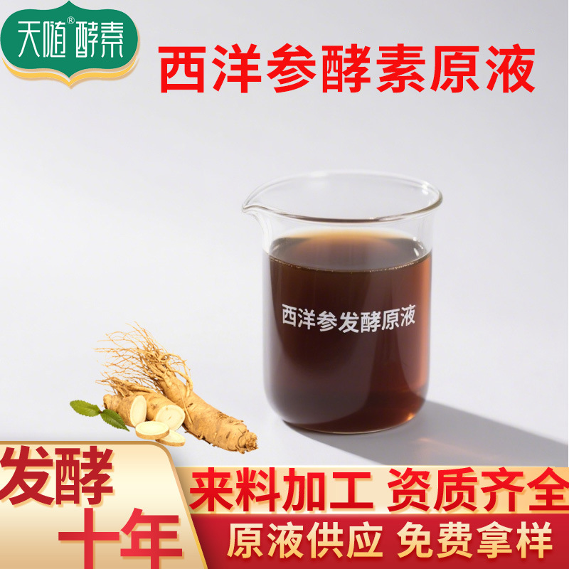 西洋参酵素药食同源植物草本供应男性代加工原液调理