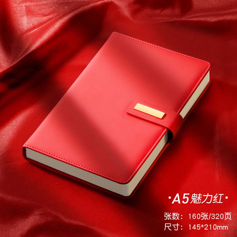 Cuaderno de negocios caja de regalo traje en stock de gama alta a5 registro de reunión de oficina notebook actividad regalo personalización