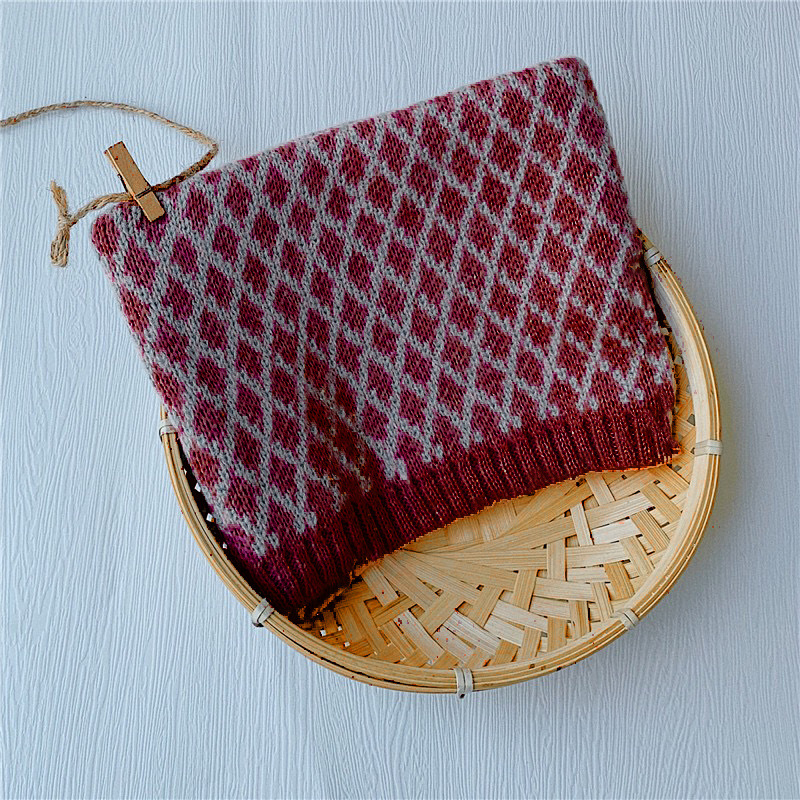 다이아몬드 스카프 레드