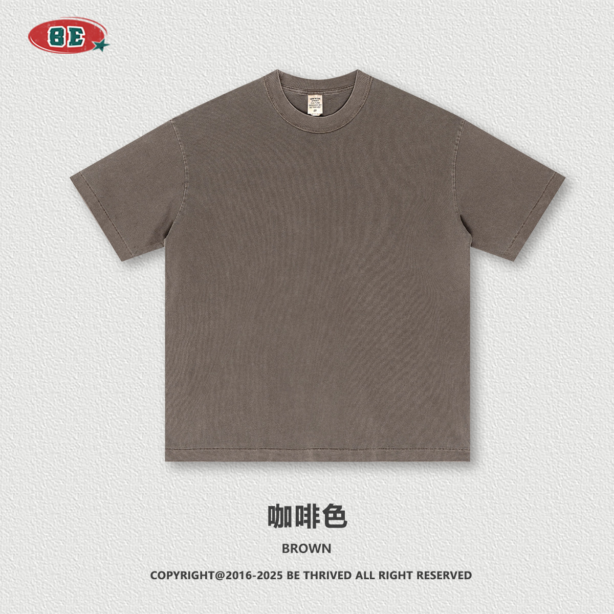 BE ropa de hombre | 2025 verano americano marca de moda europea y americana casual top de media manga para hombre camiseta de manga corta lavada contra el coche para hombre de moda