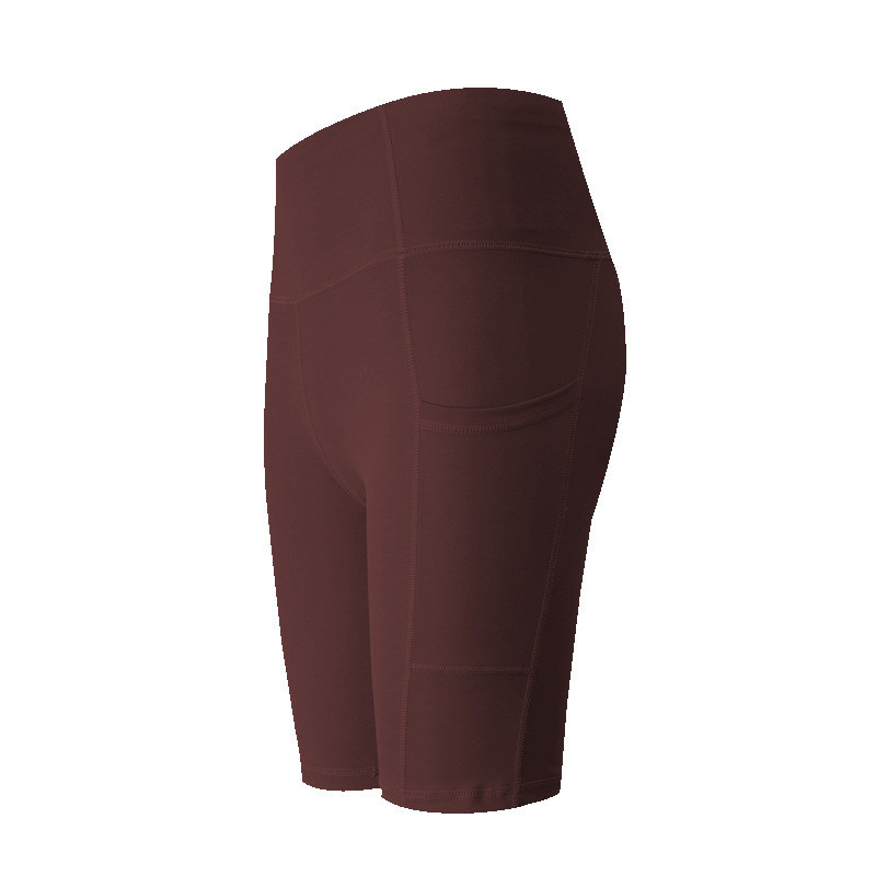 All-match Yoga Five-point Pants Women's Elastic High Waist Hip Lifting Cyber Celebrity Fitness Slimming Running Training Sports Pants