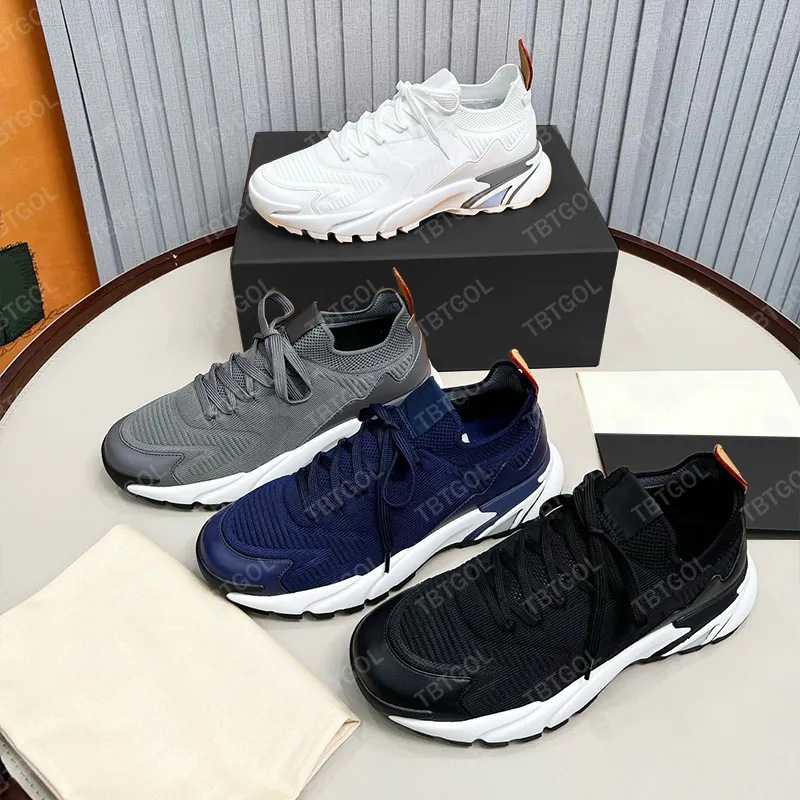 Spot Foreign Trade Popular Fly-Woven Mesh Thick-Soled Non-Slip Wear-Resistant Slip-On Men's Shoes for Outer Wear Comfortable Sports and Casual Shoes