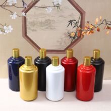 厂家现货批发一斤装空酒瓶 500ml玻璃酒瓶茅台镇仿陶瓷白酒瓶全套