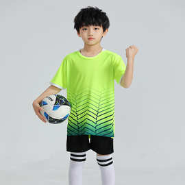 儿童足球服套装夏季男童羽毛球服速干小学生运动比赛训练服装批发