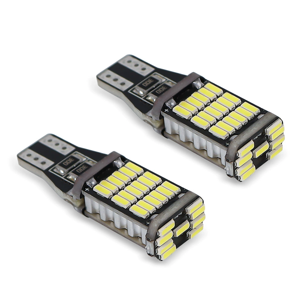 Мотоцикл светодиодный фонарь заднего хода T15 4014 45SMD декодирование подсветки задний фонарь указатель поворота мотоцикл маленький свет