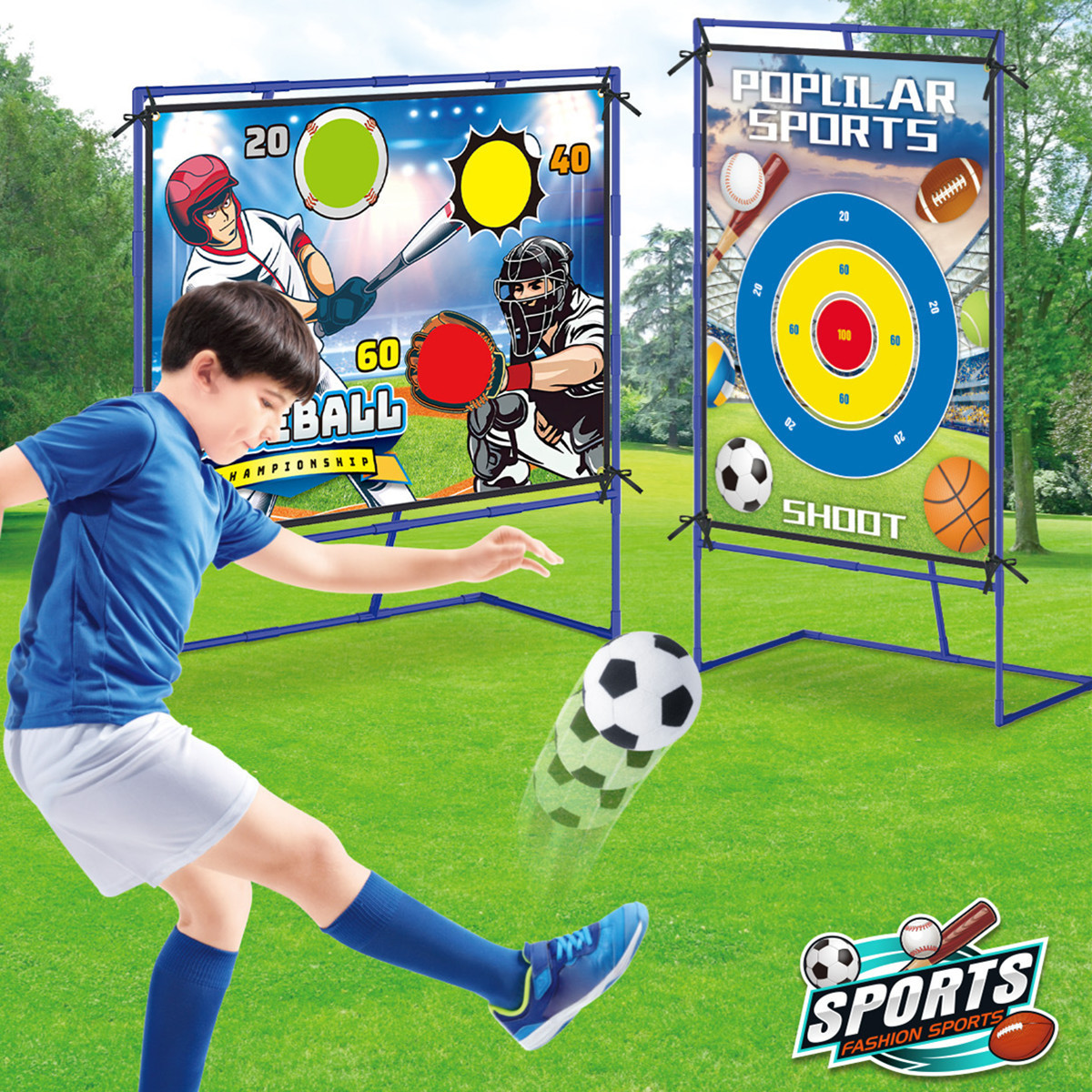 Baseball Football Football Three-in-One Throwing Training Target Toy Children Indoor and Outdoor Sports Toy Ball suit