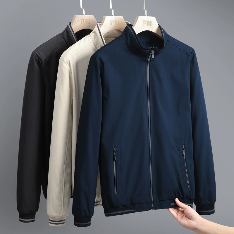 Autumn long-sleeve, comfortable jacket, loose fit, for middle age, plus size