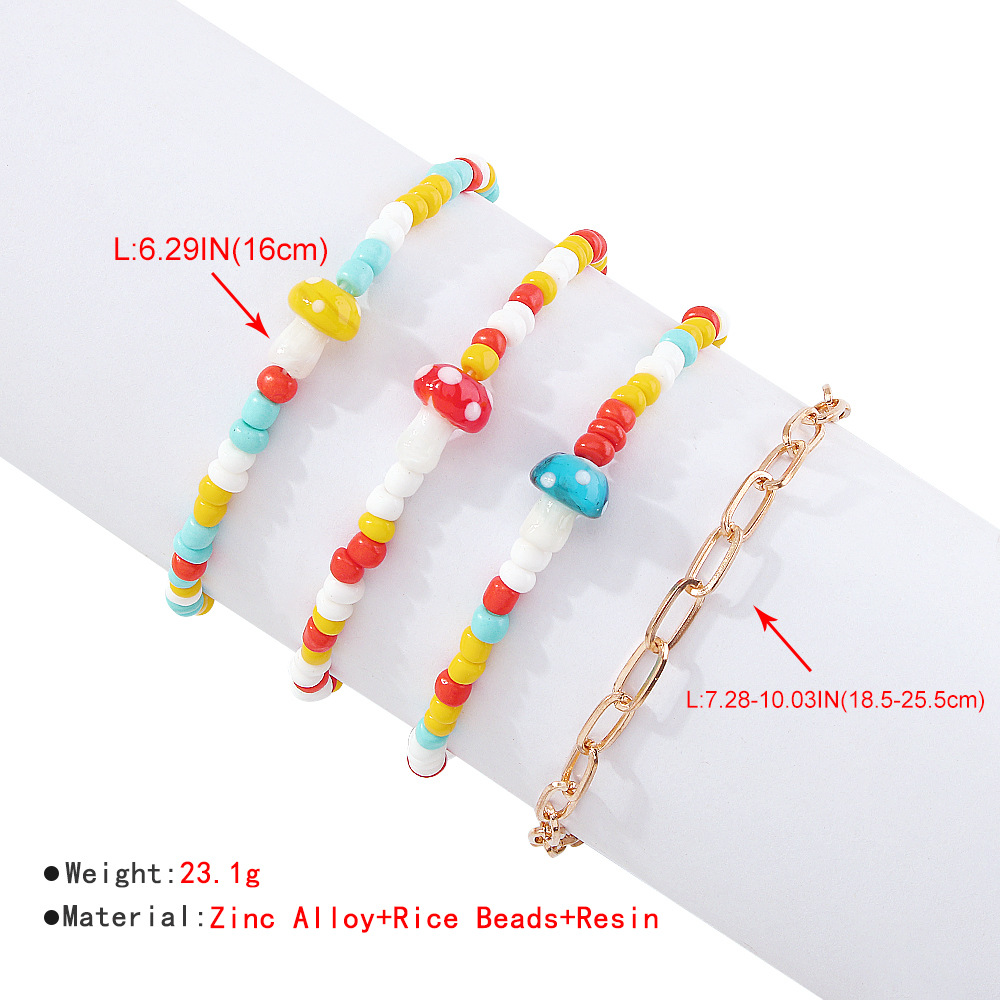 Ethnic Style Beaded Elastic Simple Fashion Bracelet
