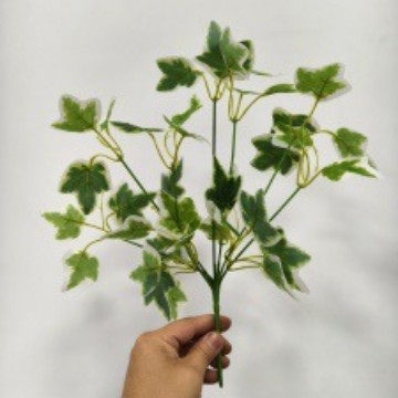 5 horquilla colgante de pegamento colgante de pared de plantas de simulación 7 horquilla pequeño haz de papas verdes hojas de papas decoración de pared interior colgante verde falsa