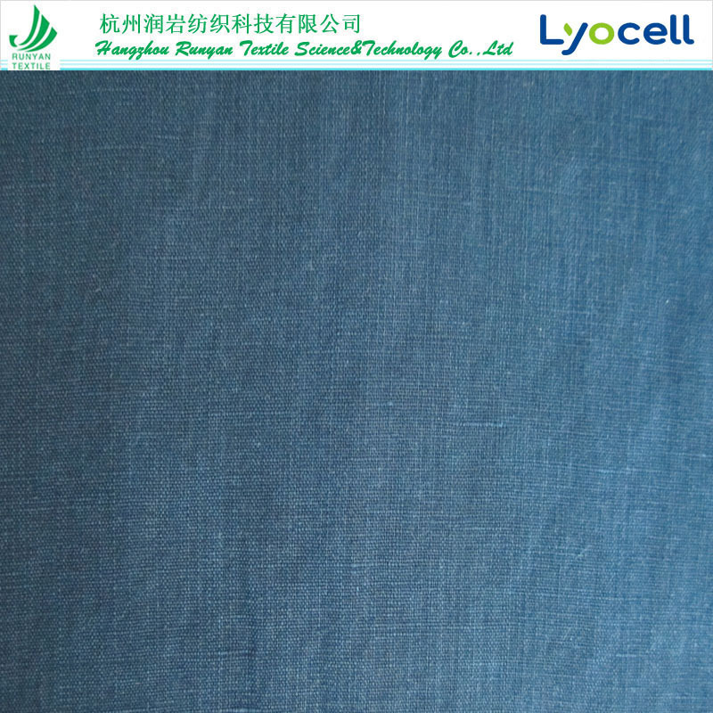 竹节天丝亚麻面料210gsm天丝竹节亚麻面料14*17莱赛尔竹节亚麻布