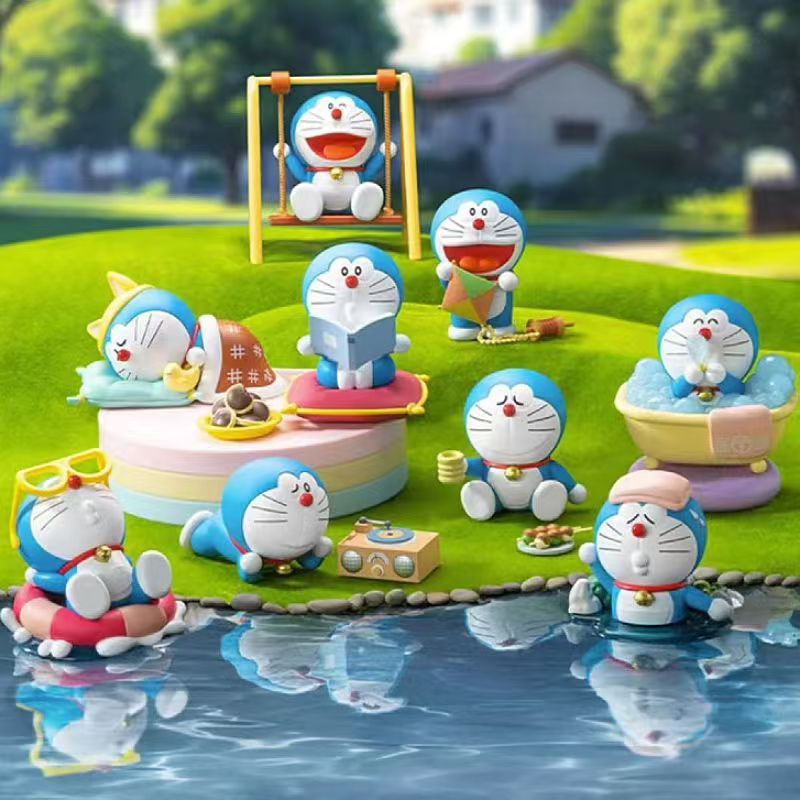 Doraemon Leisure Time Jingle Cat Figure Trendy Blind Box Series…