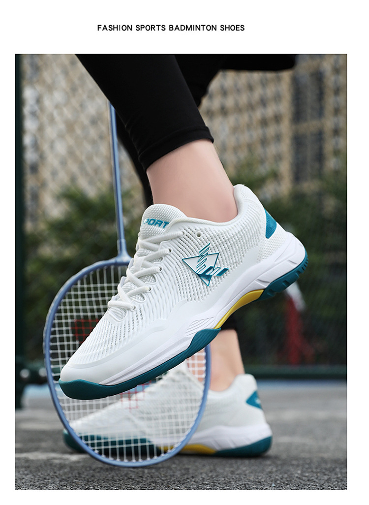 Zapatos de bádminton estilo pareja, competiciones deportivas de estudiantes jóvenes de entrenamiento profesional, zapatos de voleibol para mujeres, anti_voghion.com