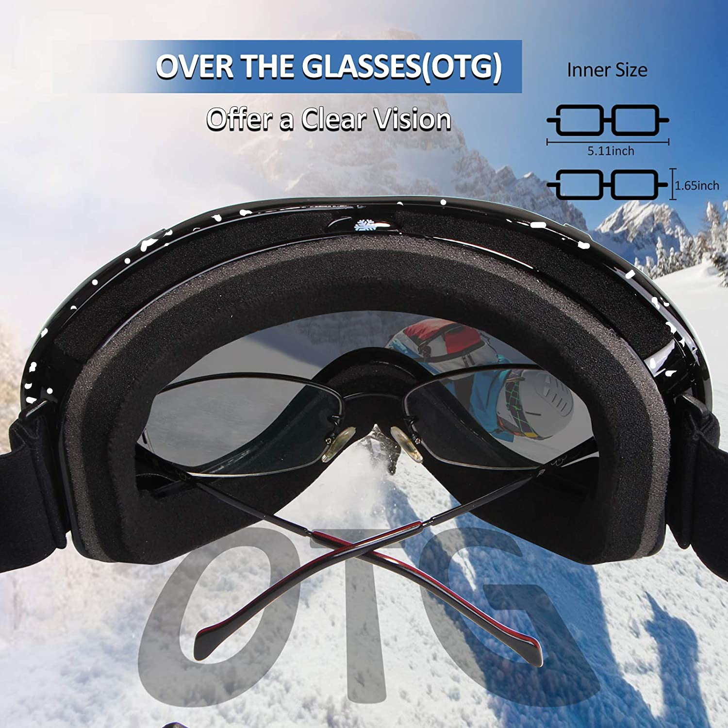 Fashion Gradient Color Pc Mountain Style Full Frame Sports Sunglasses display picture 4