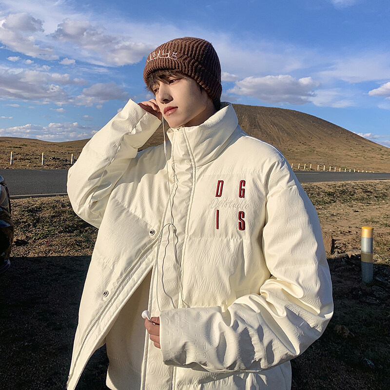 Winter retro keep warm down jacket for men and women