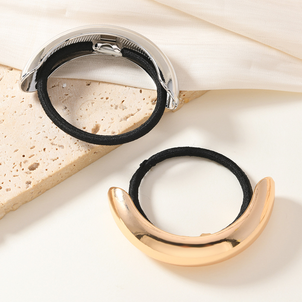 Cuerda para el cabello de metal de viento frío minimalista, anillo para el cabello de aleación, nuevo estilo coreano, coleta de caballo de alta calidad, corbata para el cabello, corbata para el cabello, corbata para el cabello