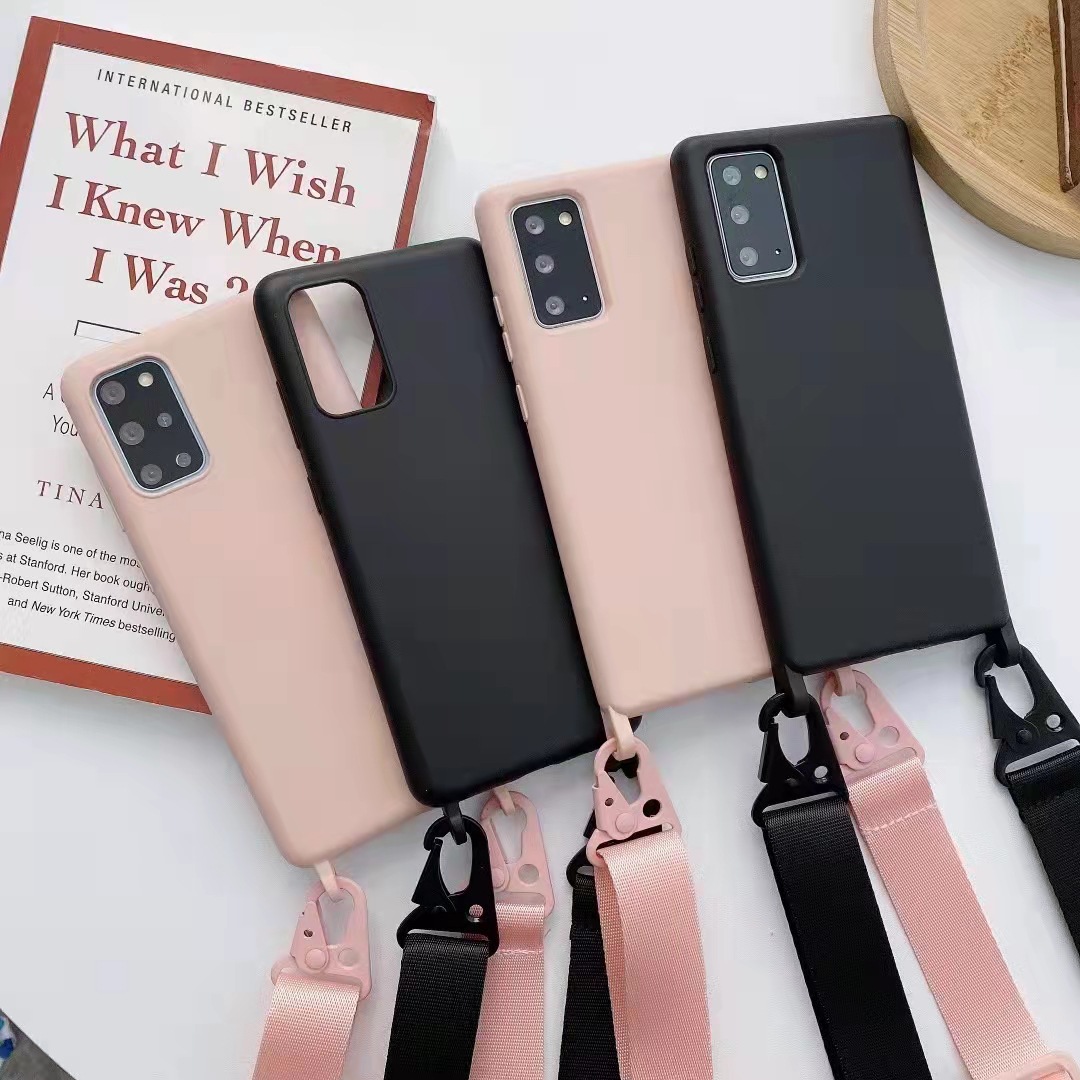 New Samsung S23U Full Package Liquid Silicone Crossbody Hanging Cord Phone Case Note20 Anti Drop S21FE_voghion.com