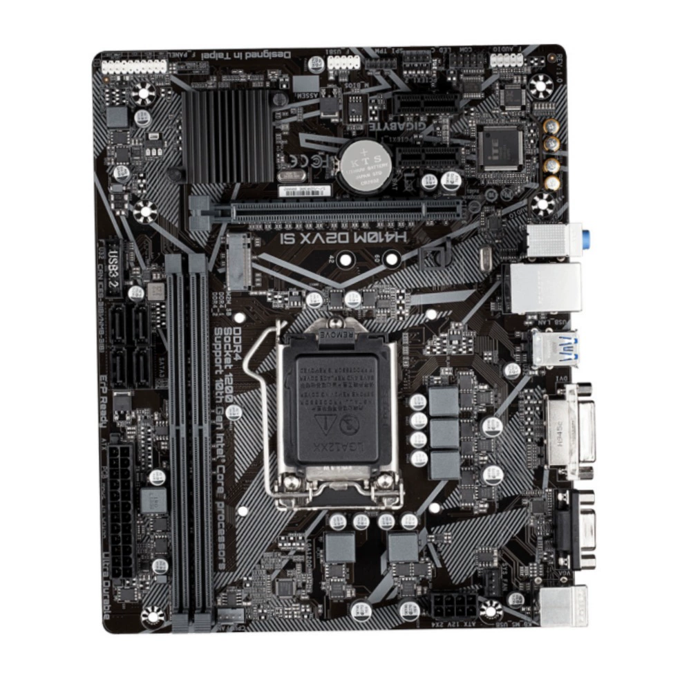 Материнская плата Gigabyte H410M-D2VXI-SI V2 V3 1200-пиновая DDR4 память с M.2 настольный компьютер