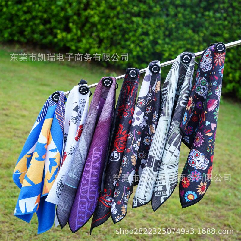 Ready-Made Printed Waffle Golf Sports Towel Wholesale Towel Portable Multi-Functional Quick-Drying Sports Towel Ball Towel Ready-Made Printed Waffle Golf Sports Towel Wholesale Towel Portable Multi-Functional Quick-Drying Sports Towel Ball Towel
